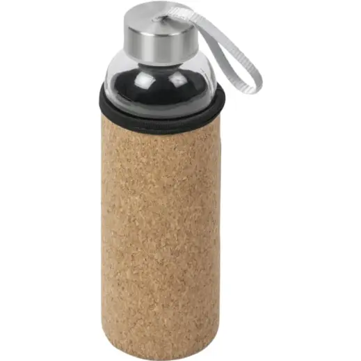 Kooshty Kork Glass Water Bottle Unbranded Closed
